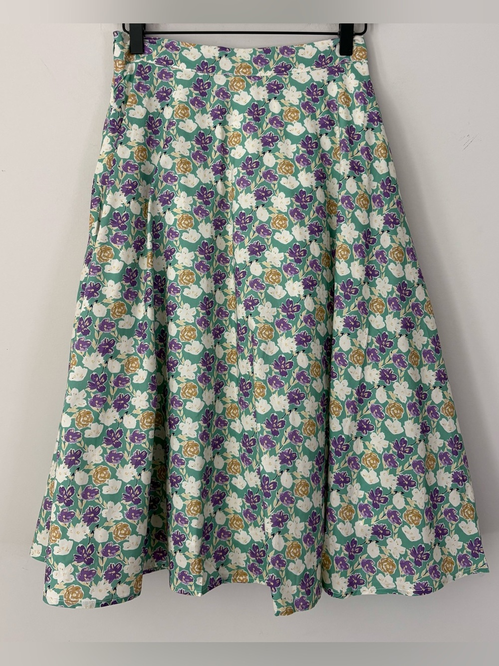 Tulip B Floral A-Line Midi Skirt